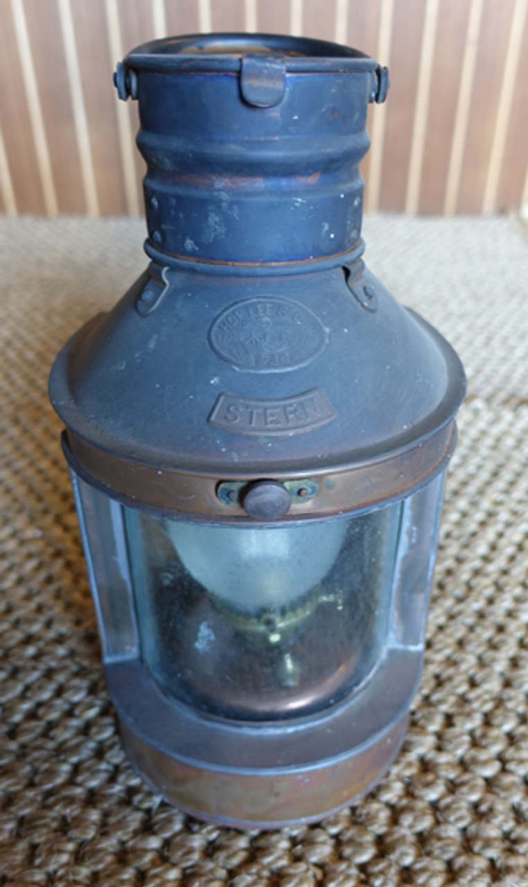 Hop Lee stern copper nautical lantern