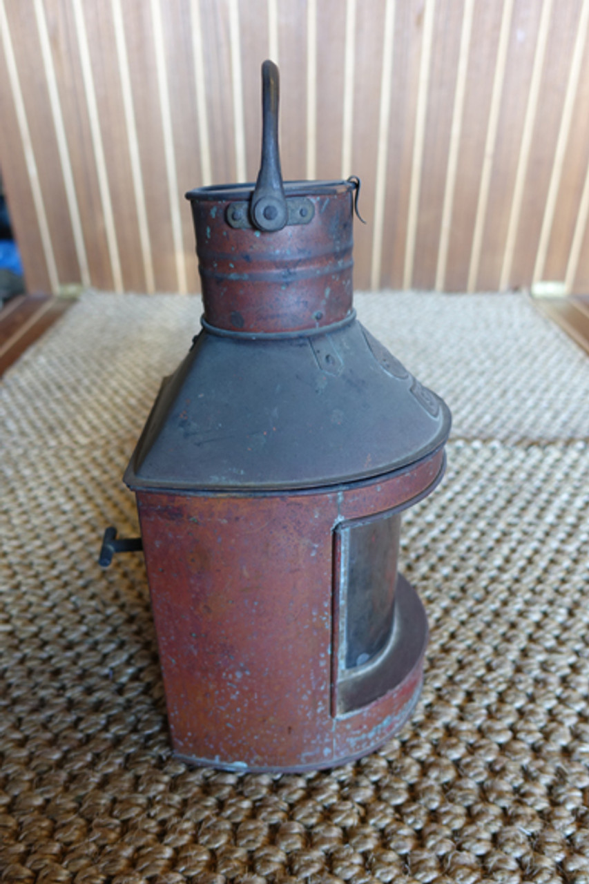 patina copper nautical light