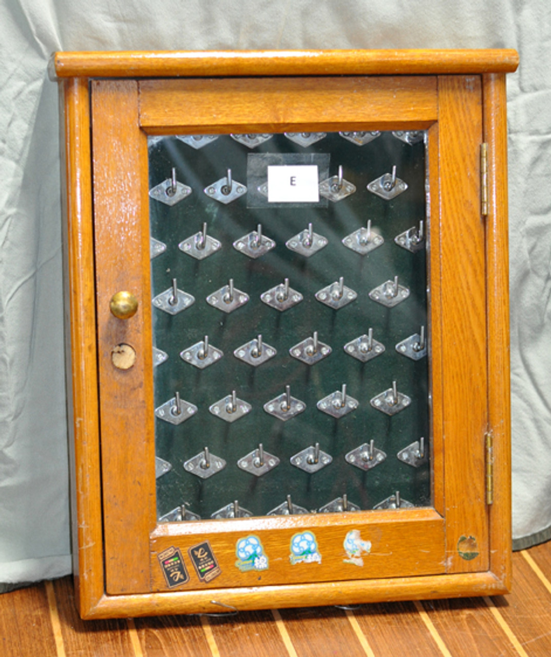 Marine Ship's Wooden Key Box-E