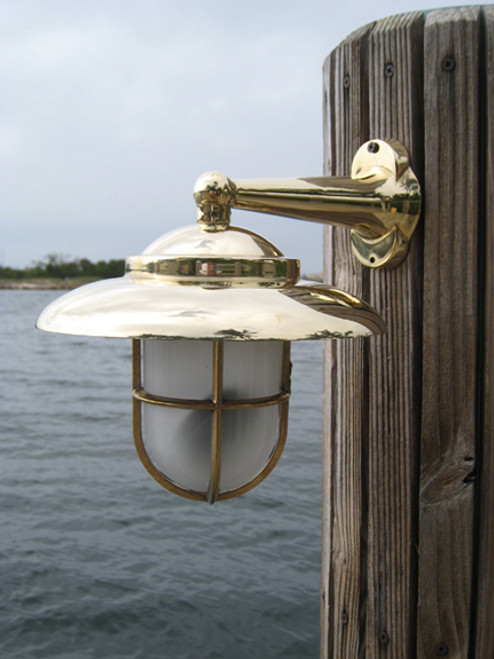 Brass Original Clamshell Light - Dock Lights