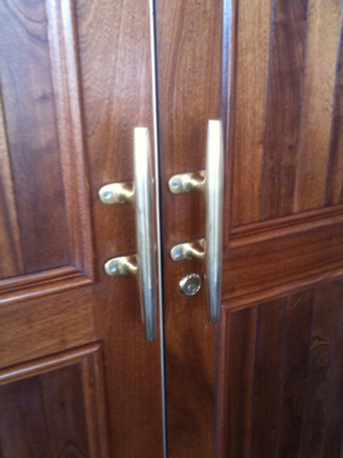 brass door handle cleats