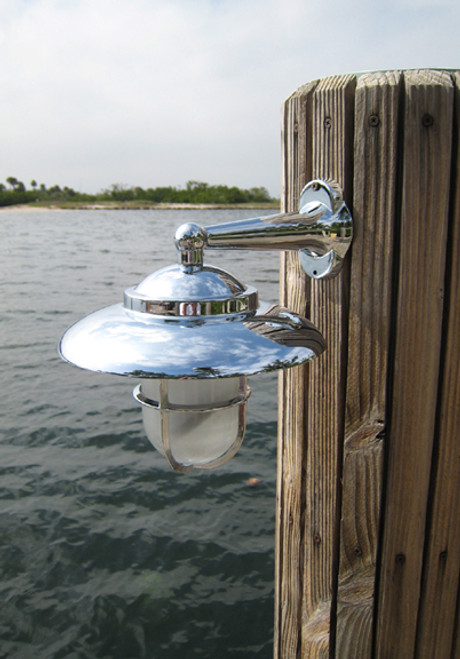 chrome nautical dock light