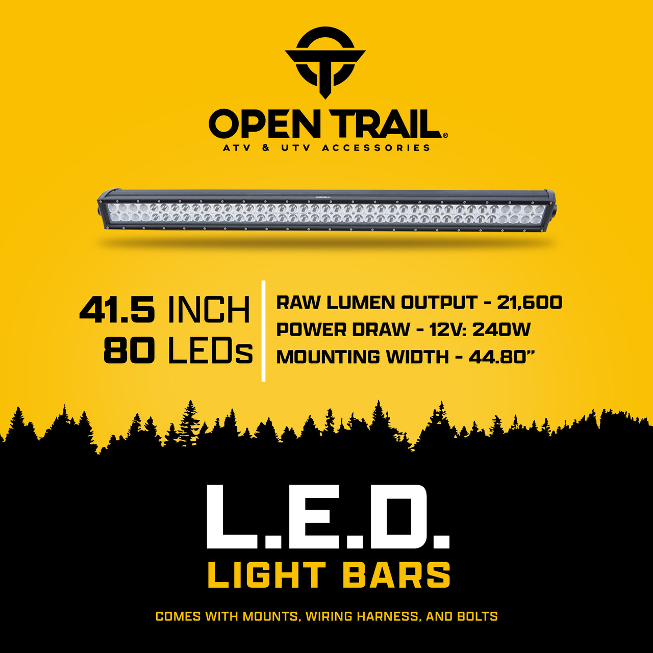 OPEN TRAIL LED LIGHT BAR 41.5" HML-BC2240 COMBO