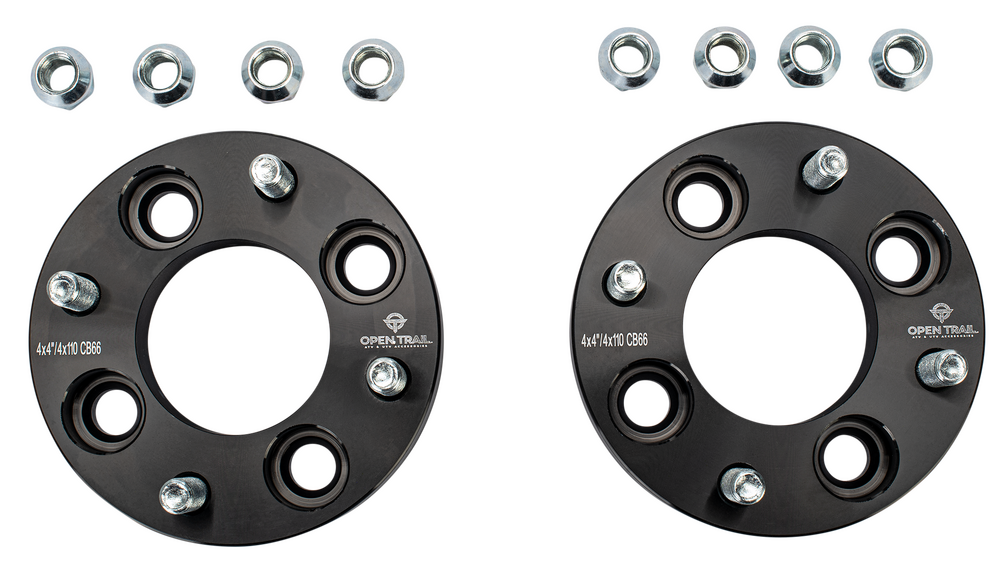 OPEN TRAIL WHEEL SPACER ADAPTER 1" 4/4 TO 4/110 12MM X 1.5MM AC-06688BK