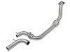 Part Number: afe48-33017-HC
Description: Twisted Steel Down Pipe/Catalytic Converter; 3 in. 304 SS Tubing; w/48 State Legal Cat; Incl. 2nd Bung For Wide Band O2 Gauge/Aux Instruments; Connection Pipes For OE Mounting;