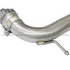 Part Number: afe 48-33017-HN
Description: Twisted Steel Down-Pipe; 3 in. 304 SS Tubing; Incl. 2nd Bung For Wide Band O2 Gauge/Aux Instruments; Connection Pipes For OE Mounting;