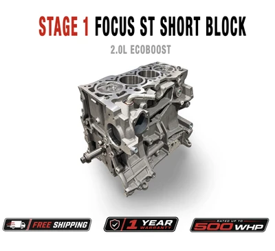 Stage 1 Short Block | Ford Focus ST | Ford Ecoboost 2.0L Rated for 500hp 