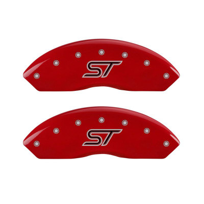 Part Number: MGP 10231SSTORD ;
Description: MGP 4 Caliper Covers Engraved Front & Rear ST Red finish silver ch;
Attachment Method: Patented Clip On System;
Color: Red Powder Coat Finish, Silver Characters ;
Length: 13 Inch;
Material: 6061-T6 aerospace grade aluminum;
Meets Or Exceeds OEM Specifications: Yes
Thickness: .063 Inch;
Title: MGP Caliper Covers
Width: 6 Inch