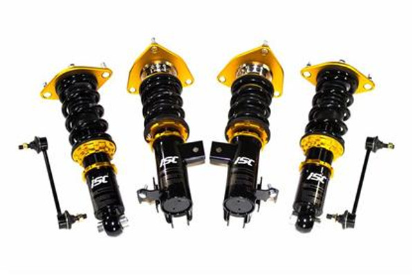 Part Number:           iscF008-S
Description:              N1 Coilovers; Street Sport Series
Front Spring:            180mm / 6kg
Rear Spring:             200mm / 4kg
Front Pillowball:     Camber Plates/ Pillowball
Rear Pillowball:      Basic w/ Top Plates, No Camber Plates Part Number:           iscF008-S
Description:              N1 Coilovers; Street Sport Series
Front Spring:            180mm / 6kg
Rear Spring:             200mm / 4kg
Front Pillowball:     Camber Plates/ Pillowball
Rear Pillowball:      Basic w/ Top Plates, No Camber Plates