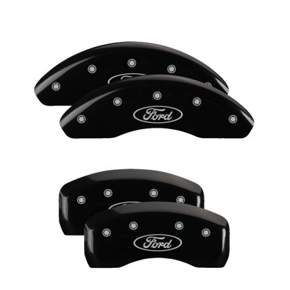 Part Number: mgp10236SFRDBK
Description: MGP 4 Caliper Covers Engraved Front & Rear Oval logo/Ford Black finish silver ch
Attachment Method: Patented Clip On System
Color: Black Powder Coat Finish, Silver Characters.
