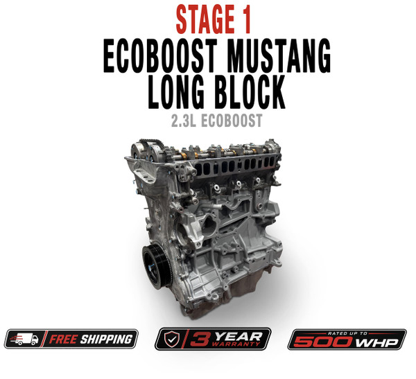 SP63 Stage 1 Built Long Block For Ford Mustang Ecoboost Rated 500hp