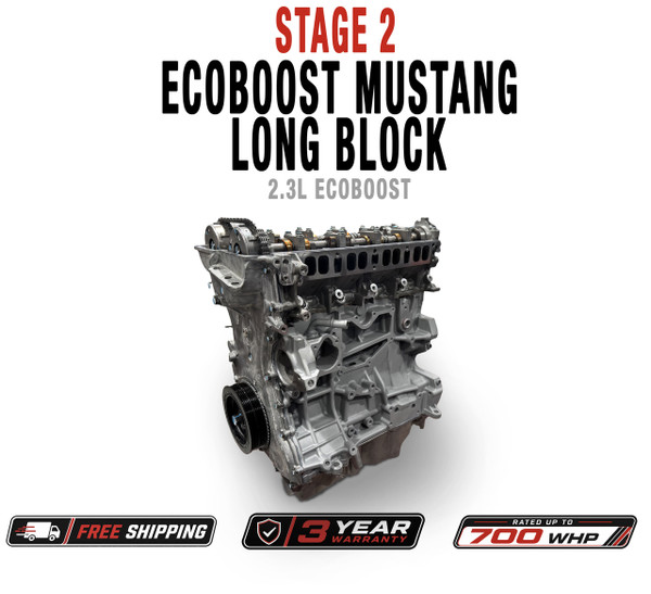 SP63 Stage 2 Built Long Block For Ford Ecoboost Mustang 2.3 Rated 700hp
