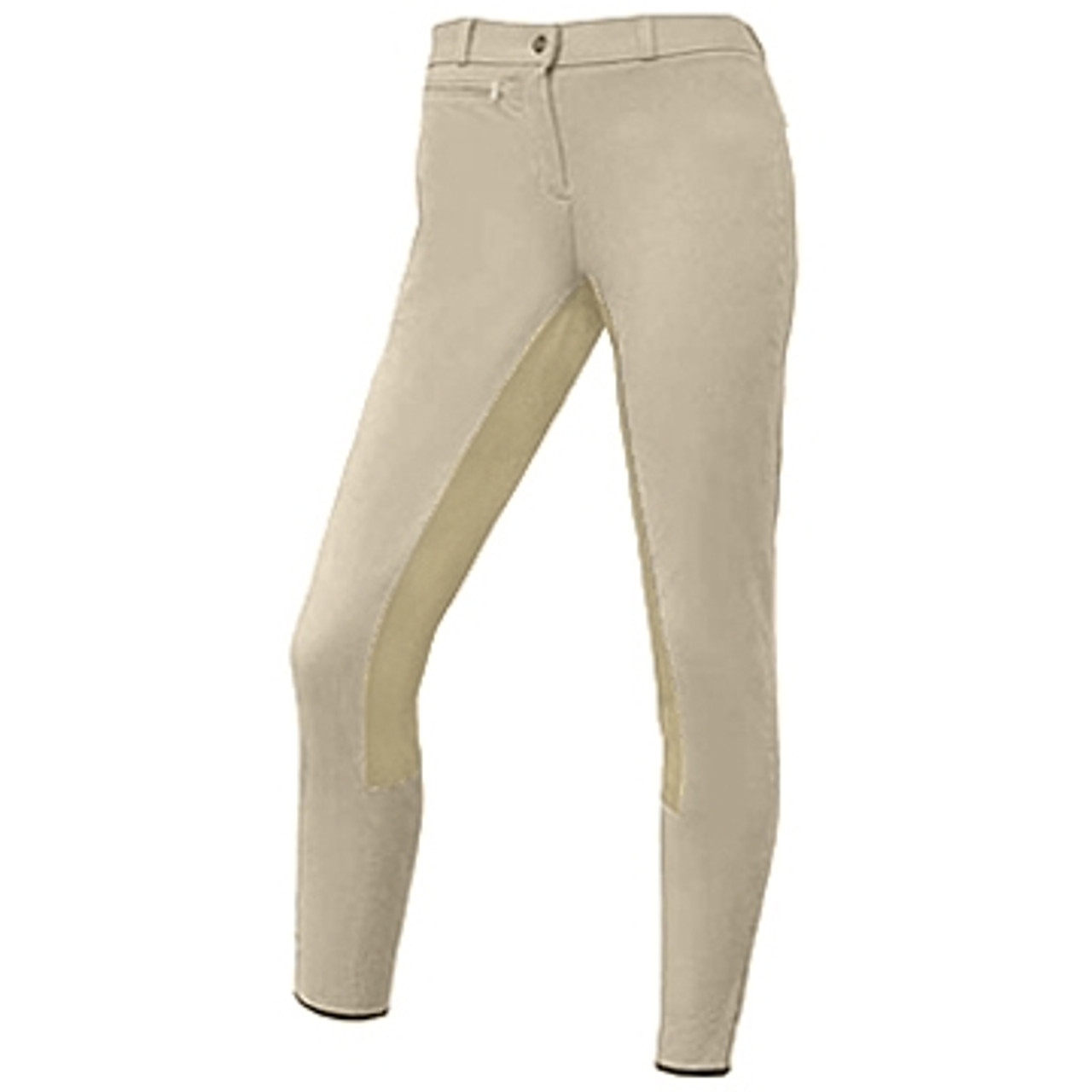 Trainer's Choice Jackie Leather Full Seat Breeches Taupe (F214-05-17) -  Horse Emporium