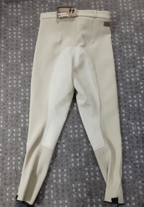 Trainer's Choice "Colette" Synthetic Full Seat Low Rise Breeches- Beige (F375-11-01) Trainer's Choice "Colette" Synthetic Full Seat Low Rise Breeches- Beige (F375-11-01)
