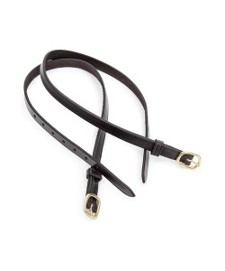 SHIRE'S EQUESTRIAN BLENHEIM LEATHER SPUR STRAPS- BLACK SHIRE'S EQUESTRIAN BLENHEIM LEATHER SPUR STRAPS- BLACK