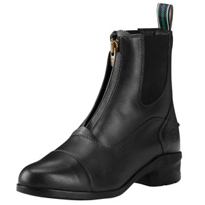 Ariat Heritage IV paddock boot features superior craftmanship
Full grain imported leather
Antique brass zipper
Padded collar
Shock absorbing heel cushion Ariat Heritage IV paddock boot features superior craftmanship
Full grain imported leather
Antique brass zipper
Padded collar
Shock absorbing heel cushion