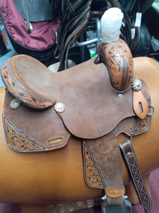 Western Saddle - Circle J Rough Out Corner Tooling Western Saddle - Circle J Rough Out Corner Tooling