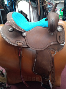 Western Saddle - Circle J Rough Out  Western Saddle - Circle J Rough Out