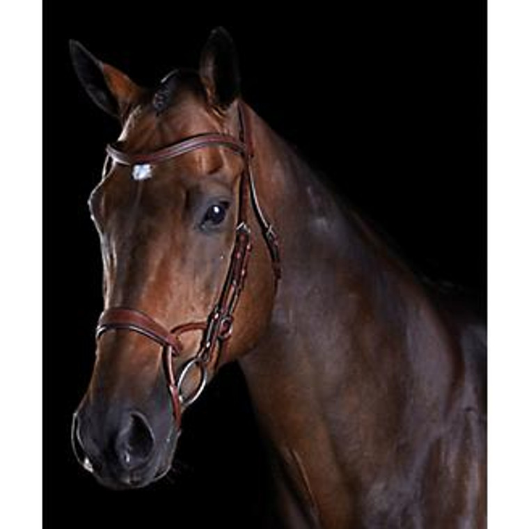 Made of high quality European leather
Anatomically shaped headpiece evenly distributes pressure across the poll.
Ergonomically designed noseband alleviates pressure to the upper jaw and molar teeth