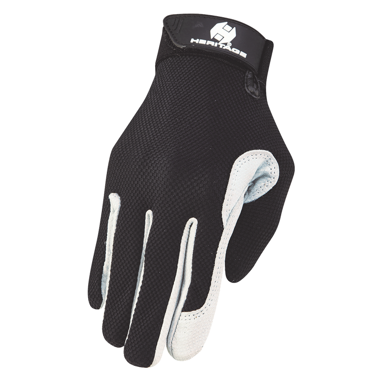 Heritage Tackified Performance Glove Black&White (HG129)
