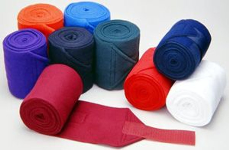 Fluffy anti pill fleece wraps
Provide protection as well as support
4.5"x 9 feet in length w/ Velcro closure
Offered in a variety of colors