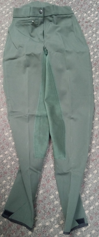 Trainer's Choice "Jackie" Synthetic Full Seat Breeches Cypress (F215-10-95)