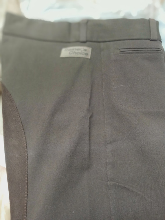 Trainer's Choice "Jackie" Synthetic Full Seat Low Rise Breeches Chocolate (F205-05-25)