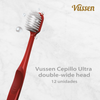 12 Pack Vussen Double-Wide Toothbrush