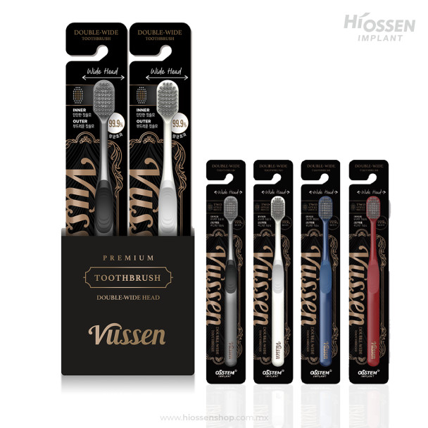 12 Pack Vussen Double-Wide Toothbrush