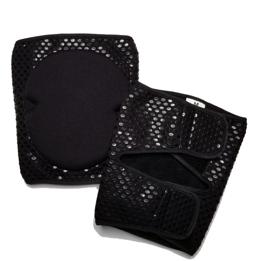 Black Grippy Dots Velcro-Close Kneepads