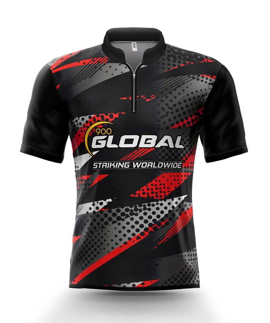 900 Global Alpha Blue Bowling Jersey