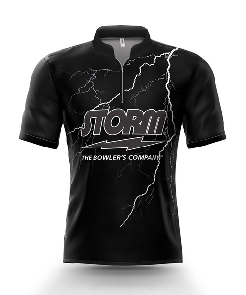 Lightning Storm Black Bowling Jersey