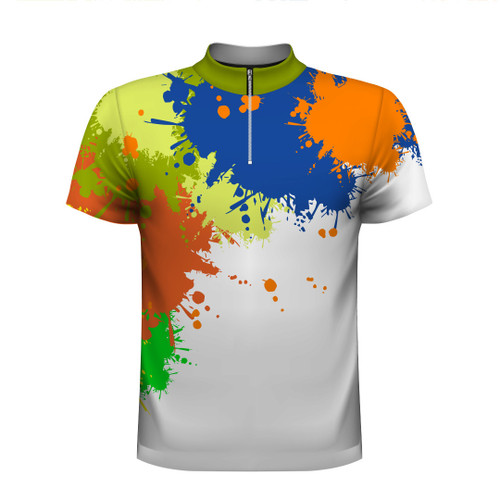 Paint Splash Multicolor Bowling Jersey