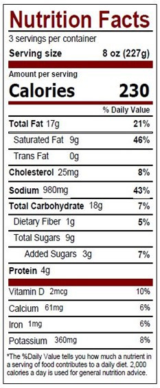 Nutritional Facts