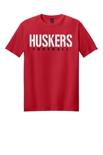 HUSKERS FOOTBALL TEE