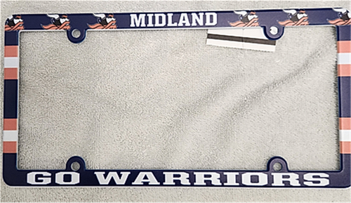 MIDLAND PLASTIC LICENSE PLATE FRAME