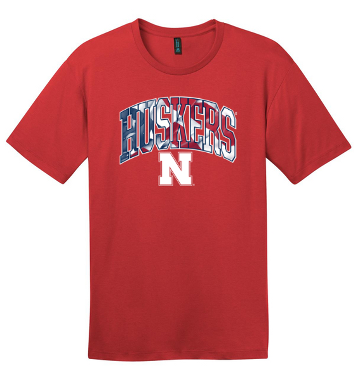 HUSKERS PATRIOTIC TEE