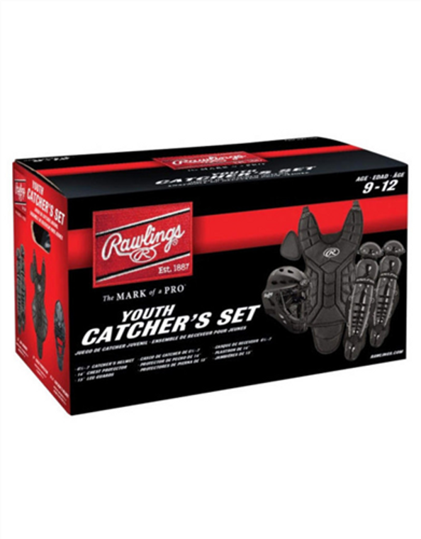 Rawlings VAPOR youth catcher's set - Black Ages 9-12