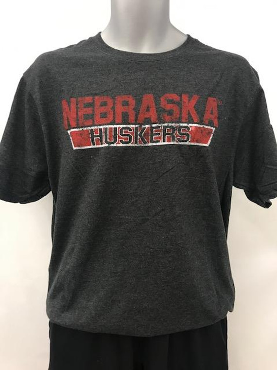 Nebraska Distress Husker Tee 20N18PC455