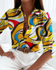 Multi Abstract Blouse (Front)
