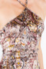 Halter Paisley Floral Velvet Dress (Front/Closeup)