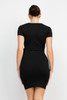 Surplice Wrap Selftie Dress (Back)