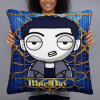 ppREp Blue Day M Hug & Throw Pillow (Front) ppREp Blue Day M Hug & Throw Pillow (Front)