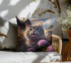 ppREp Animals In Pink: Cats Cuddle & Throw Pillow (Sunroom)