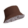 Swirly Swirls #3722 Pink Reversible Bucket Hat (Inside)