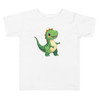 Dinosaurs #3470 SS Toddlers 4T-5T Tee White (Front)