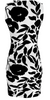 Florals #3944 Body Dress (Back)