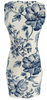 Florals #3957 Body Dress (Back)