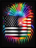 USA Flags #0998 18x24 Poster