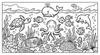 Kids Fantasy Ocean Friends #3828 60x50 Throw Blanket